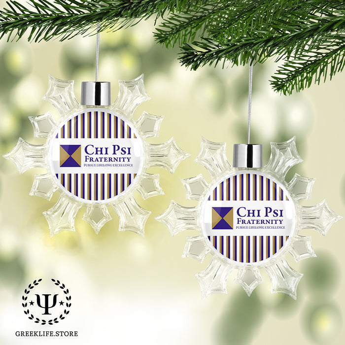 Chi Psi Christmas Ornament - Snowflake