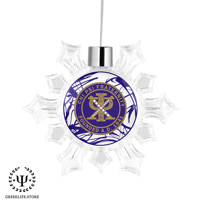 Chi Psi Christmas Ornament - Snowflake