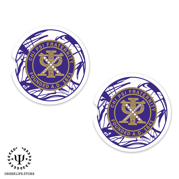 Chi Psi Car Cup Holder Coaster (Set of 2)