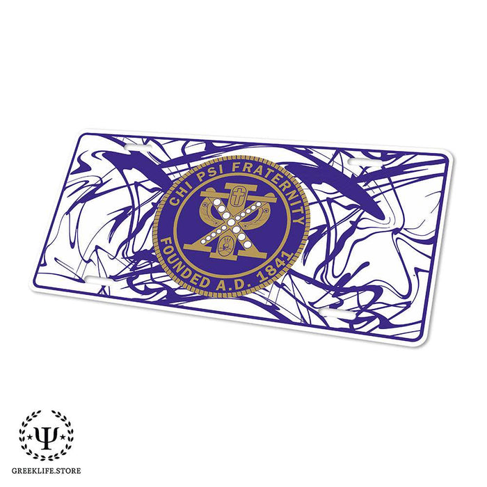 Chi Psi Decorative License Plate