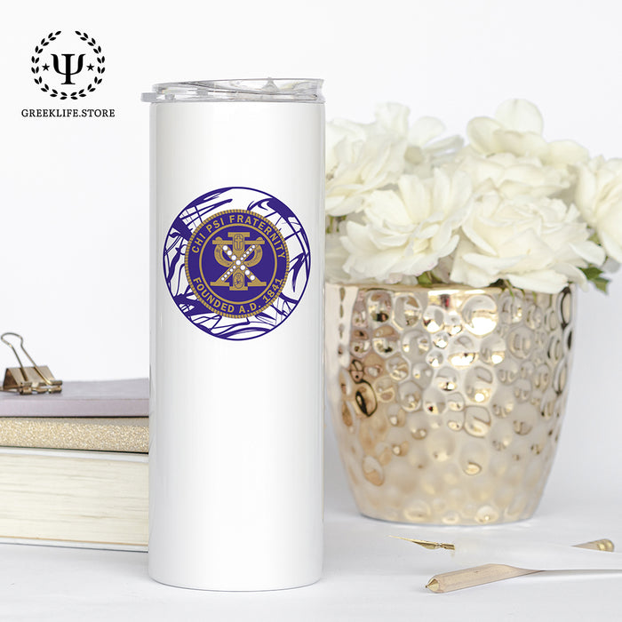 Chi Psi Stainless Steel Skinny Tumbler 20 OZ