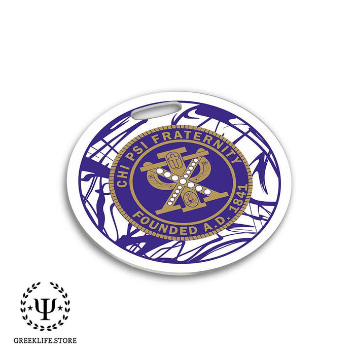 Chi Psi Luggage Bag Tag (round)