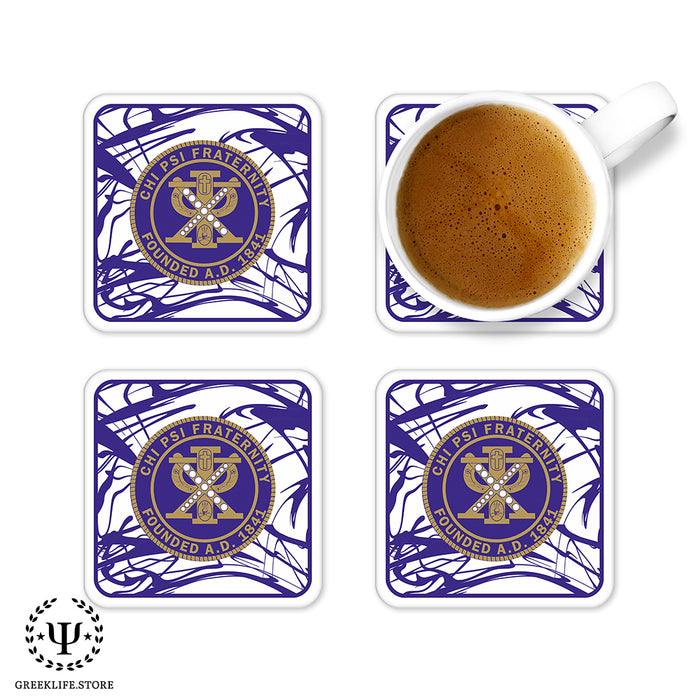 Chi Psi Beverage Coasters Square (Set of 4)