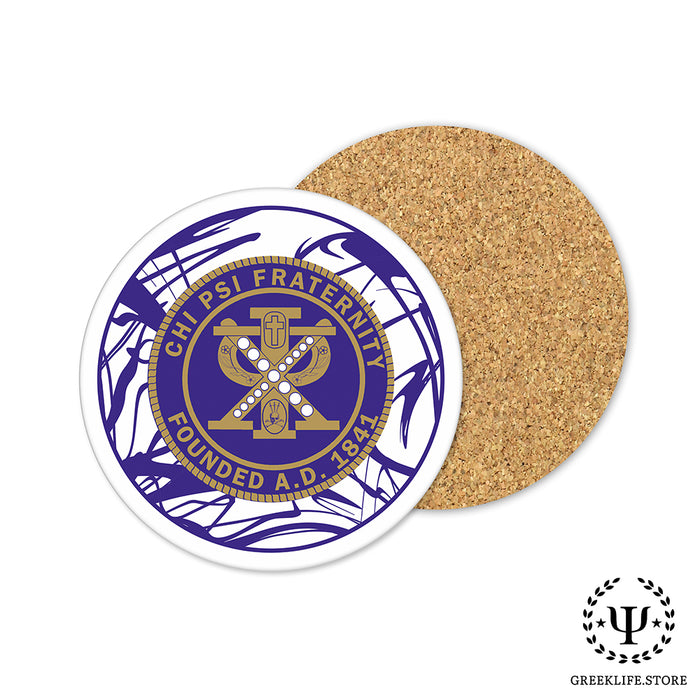 Chi Psi Beverage coaster round (Set of 4)