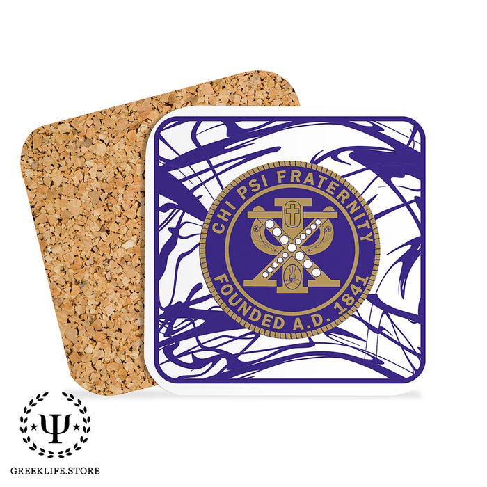 Chi Psi Beverage Coasters Square (Set of 4)