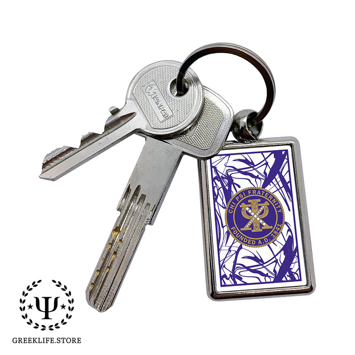 Chi Psi Keychain Rectangular