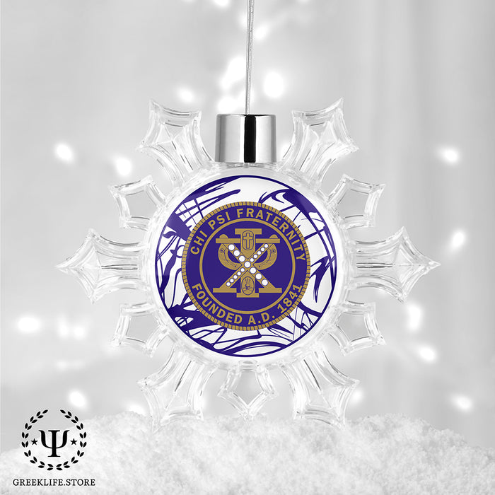 Chi Psi Christmas Ornament - Snowflake