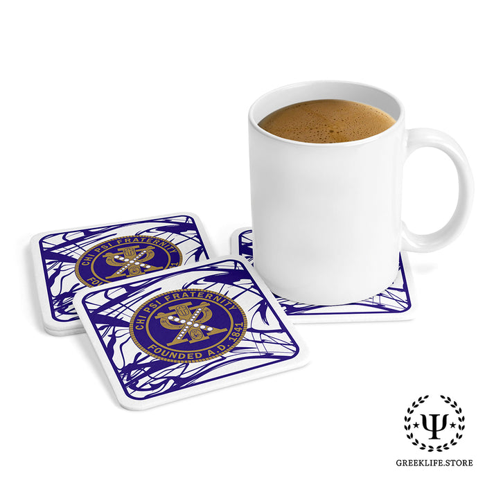 Chi Psi Beverage Coasters Square (Set of 4)