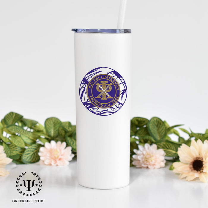 Chi Psi Stainless Steel Skinny Tumbler 20 OZ