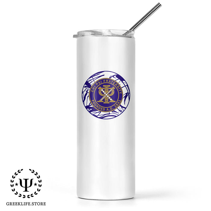 Chi Psi Stainless Steel Skinny Tumbler 20 OZ