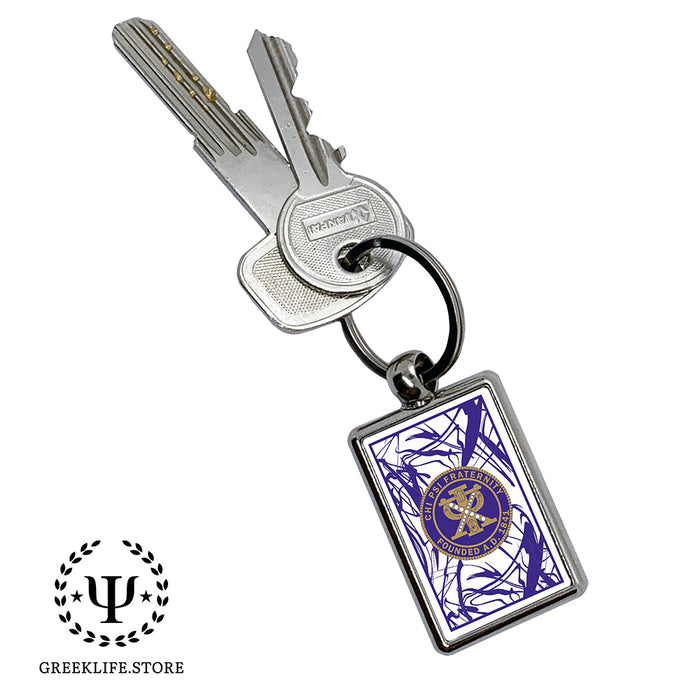 Chi Psi Keychain Rectangular