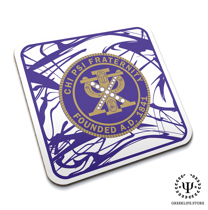 Chi Psi Beverage Coasters Square (Set of 4)