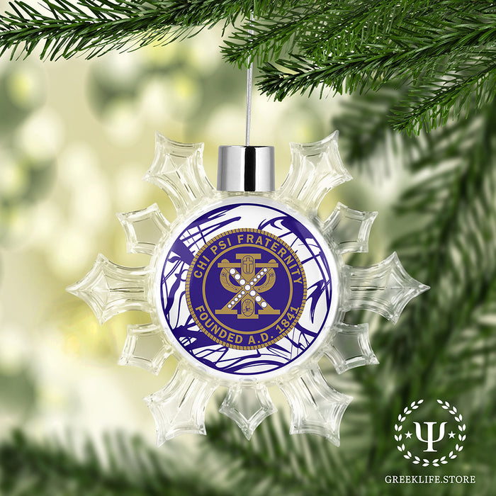 Chi Psi Christmas Ornament - Snowflake