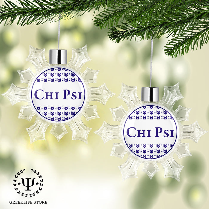 Chi Psi Christmas Ornament - Snowflake