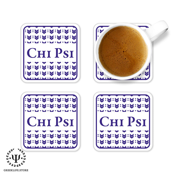 Chi Psi Beverage Coasters Square (Set of 4)