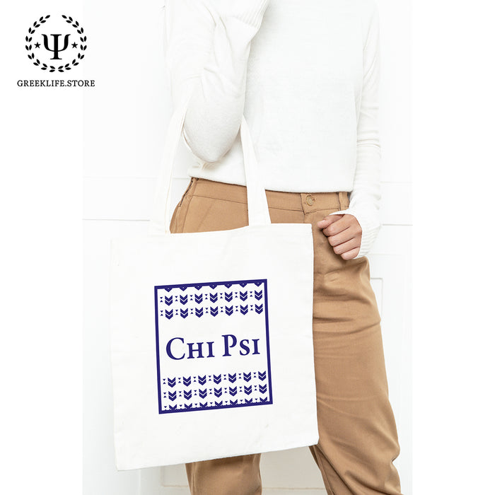 Chi Psi Market Canvas Tote Bag