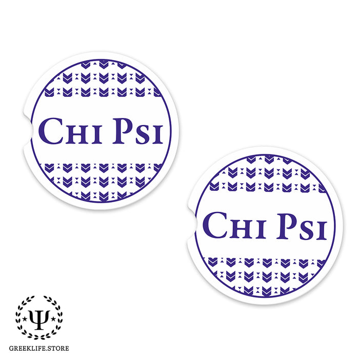 Chi Psi Car Cup Holder Coaster (Set of 2)