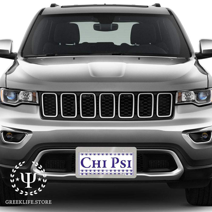 Chi Psi Decorative License Plate