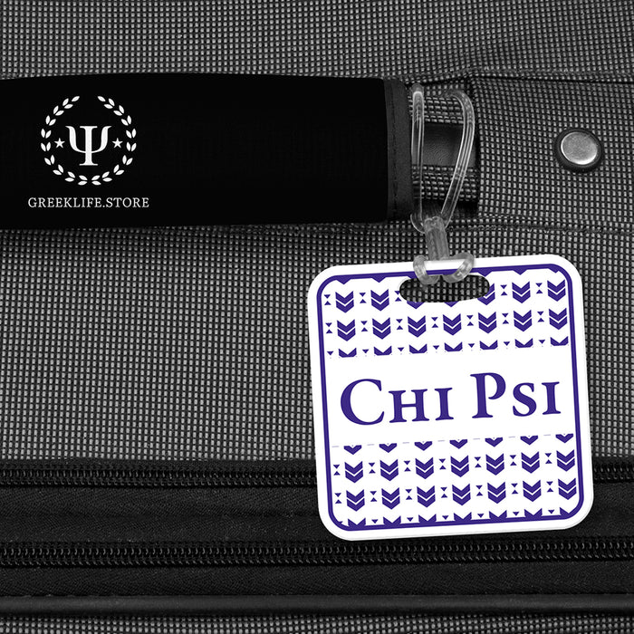 Chi Psi Luggage Bag Tag (square)