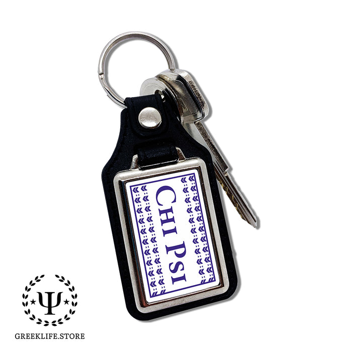 Chi Psi Keychain Rectangular