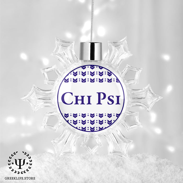 Chi Psi Christmas Ornament - Snowflake