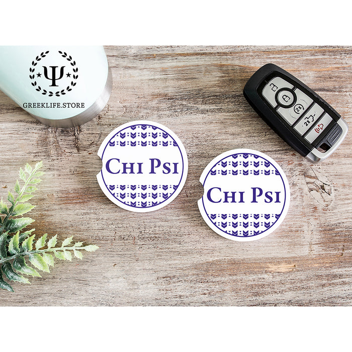 Chi Psi Car Cup Holder Coaster (Set of 2)