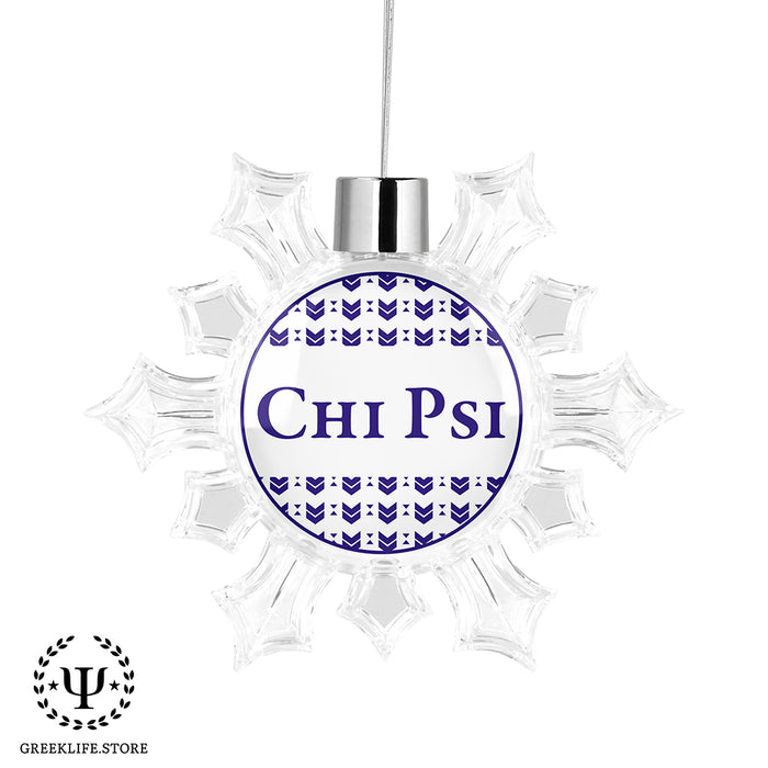 Chi Psi Christmas Ornament - Snowflake