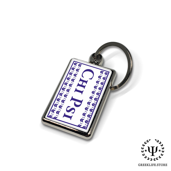 Chi Psi Keychain Rectangular