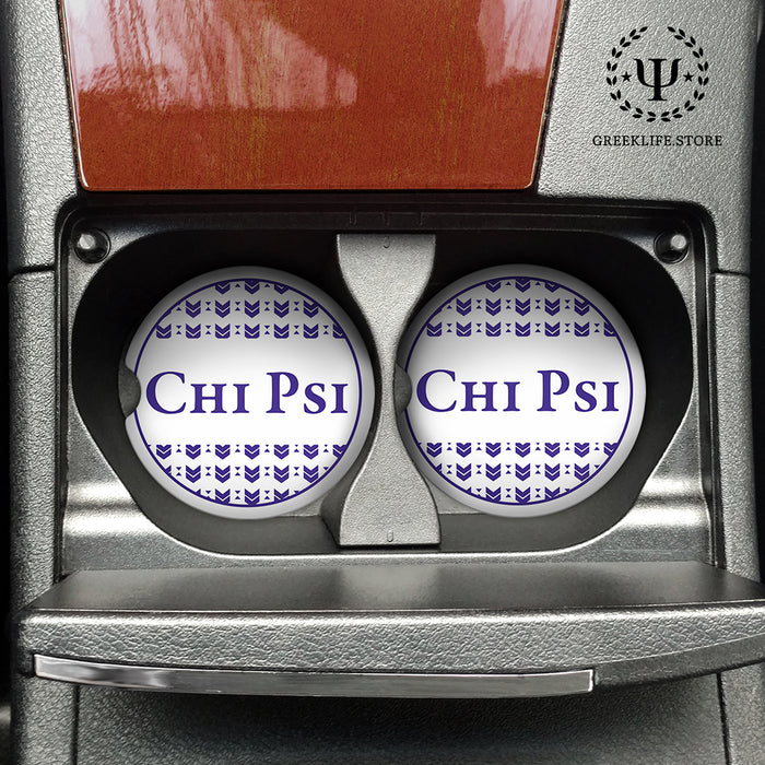 Chi Psi Car Cup Holder Coaster (Set of 2)