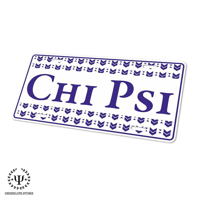 Chi Psi Decorative License Plate