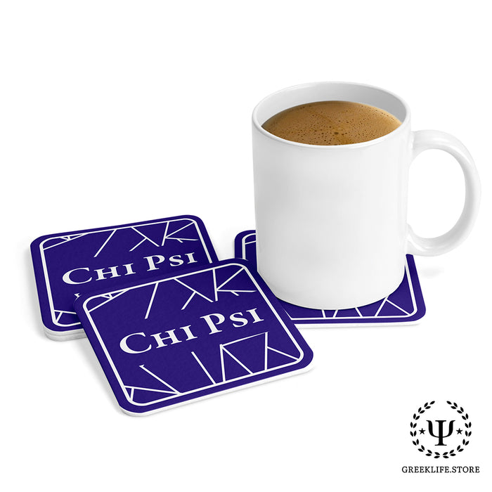 Chi Psi Beverage Coasters Square (Set of 4)