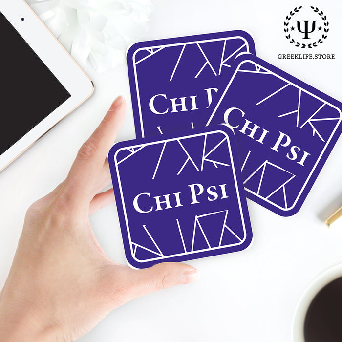 Chi Psi Beverage Coasters Square (Set of 4)