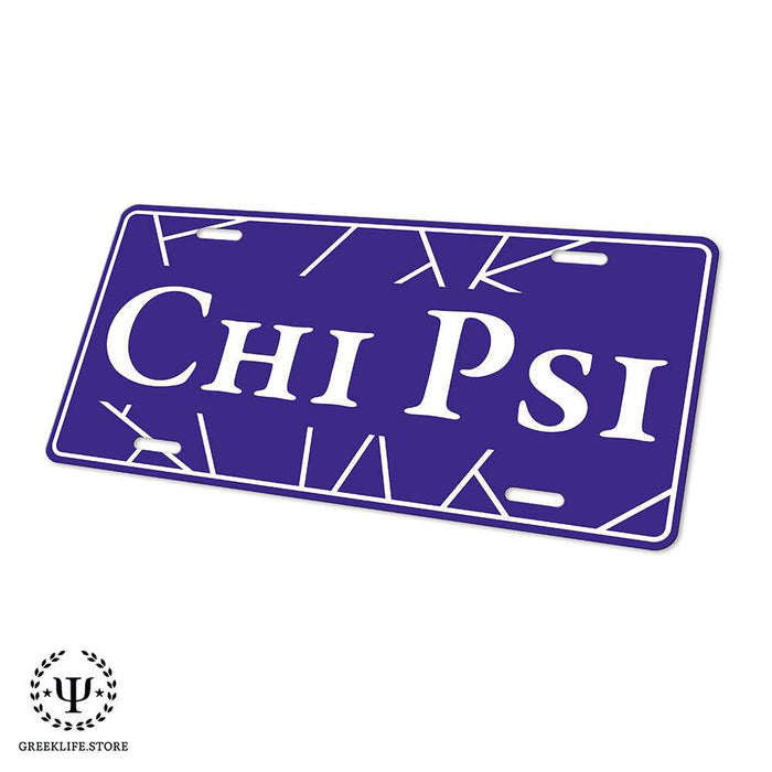 Chi Psi Decorative License Plate