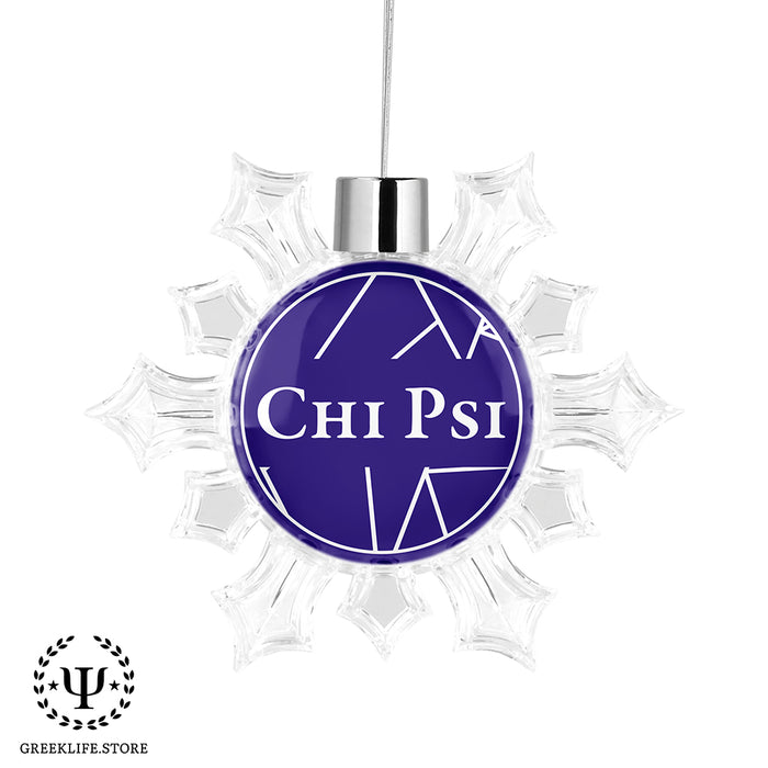 Chi Psi Christmas Ornament - Snowflake