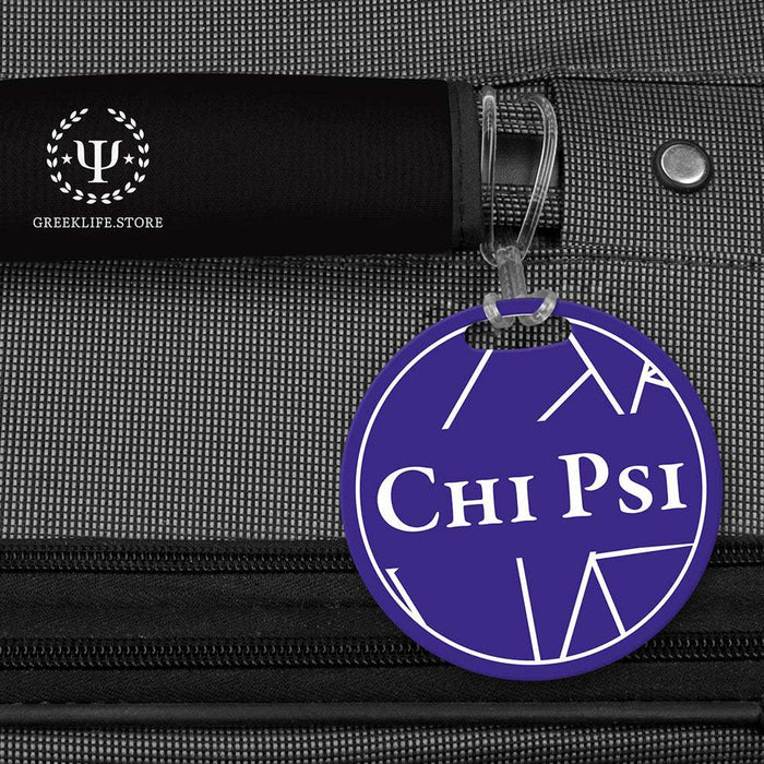 Chi Psi Luggage Bag Tag (round)