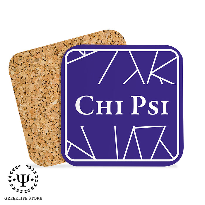 Chi Psi Beverage Coasters Square (Set of 4)