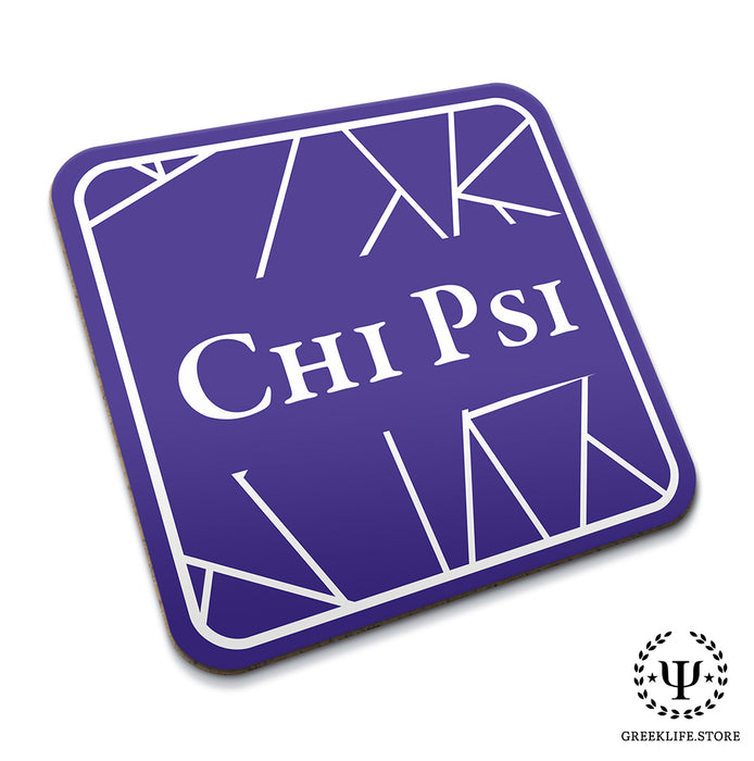 Chi Psi Beverage Coasters Square (Set of 4)