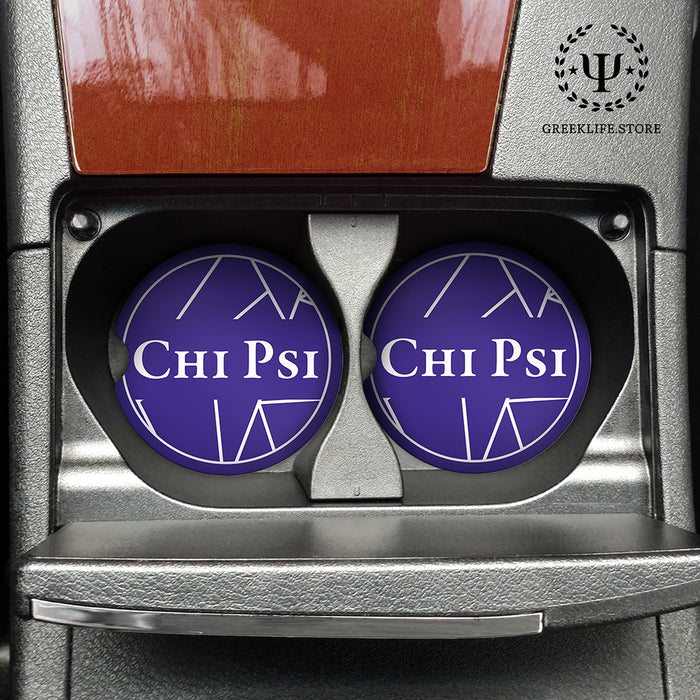 Chi Psi Car Cup Holder Coaster (Set of 2)