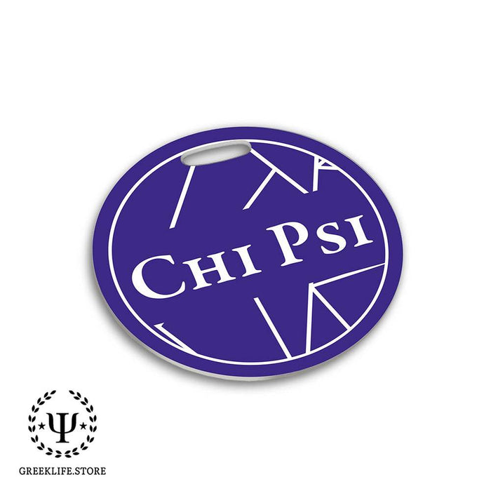 Chi Psi Luggage Bag Tag (round)