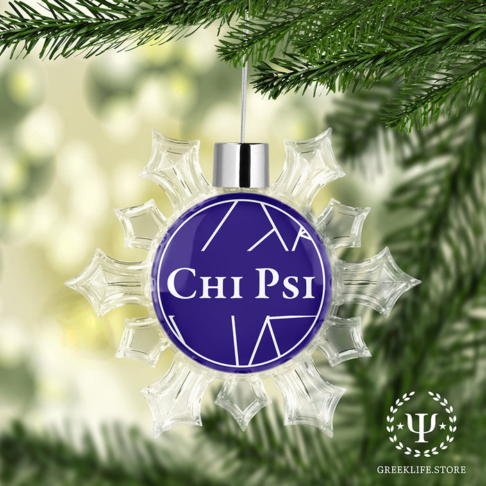 Chi Psi Christmas Ornament - Snowflake