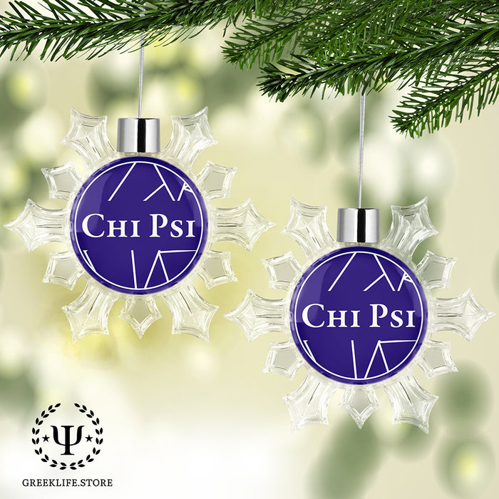 Chi Psi Christmas Ornament - Snowflake