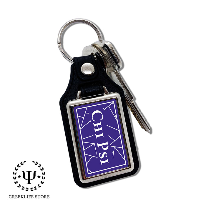 Chi Psi Keychain Rectangular