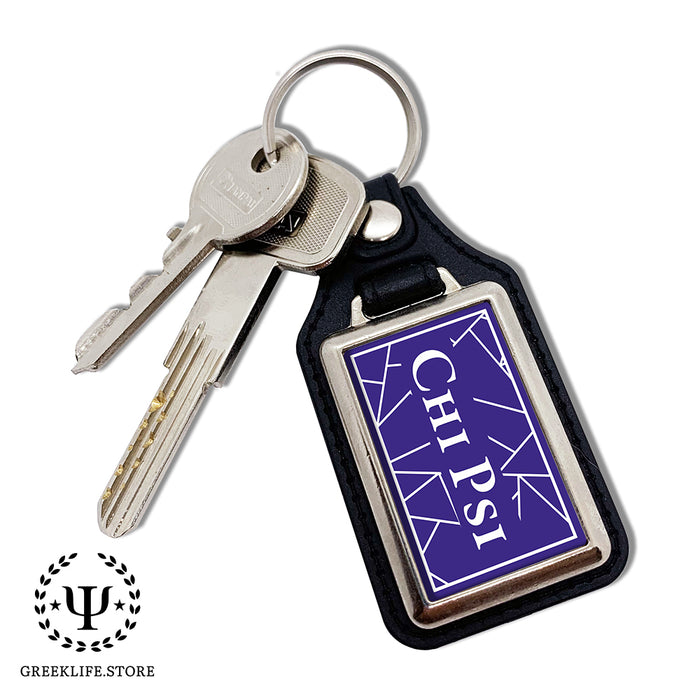 Chi Psi Keychain Rectangular