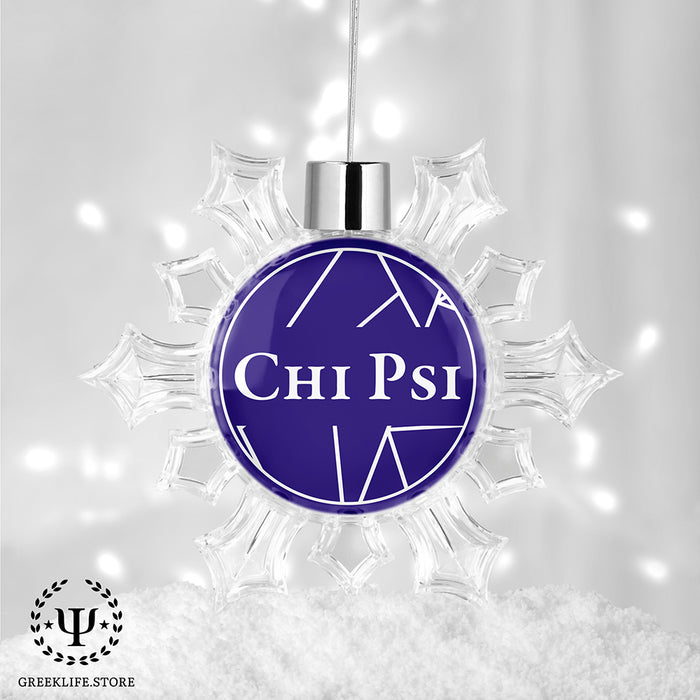 Chi Psi Christmas Ornament - Snowflake