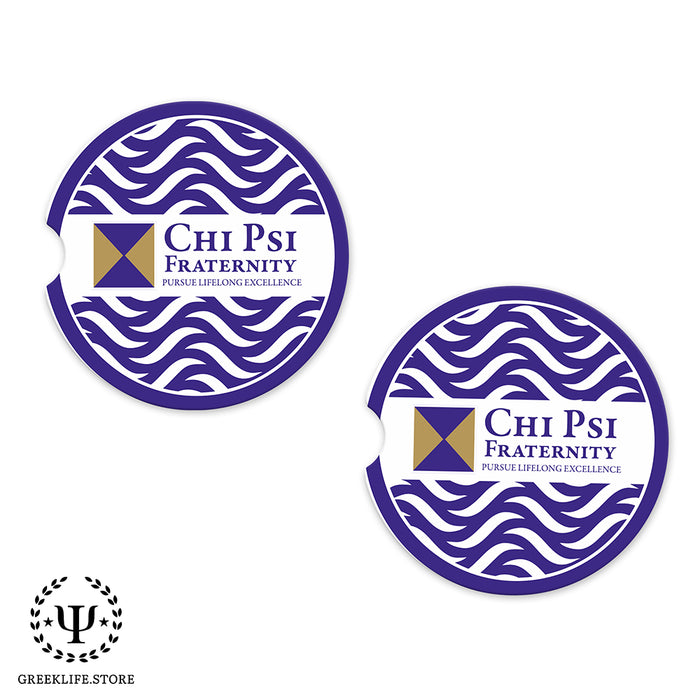 Chi Psi Car Cup Holder Coaster (Set of 2)