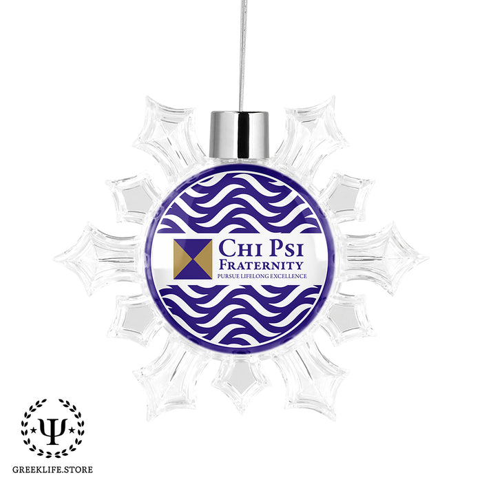 Chi Psi Christmas Ornament - Snowflake