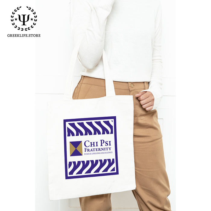 Chi Psi Market Canvas Tote Bag