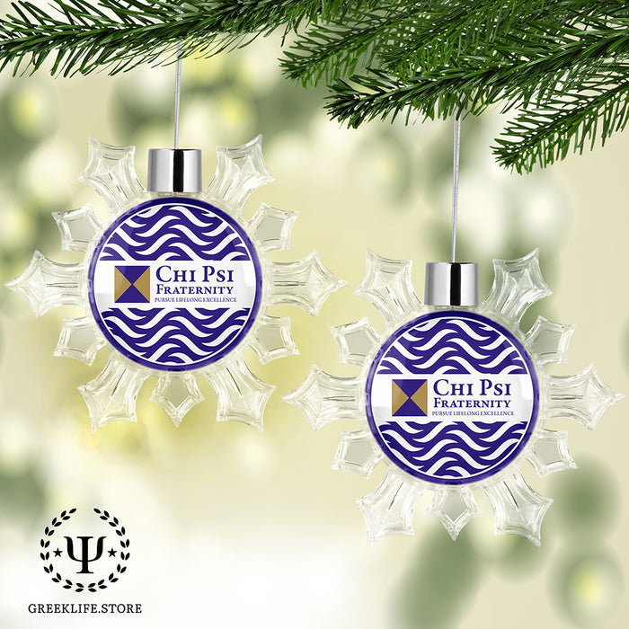 Chi Psi Christmas Ornament - Snowflake