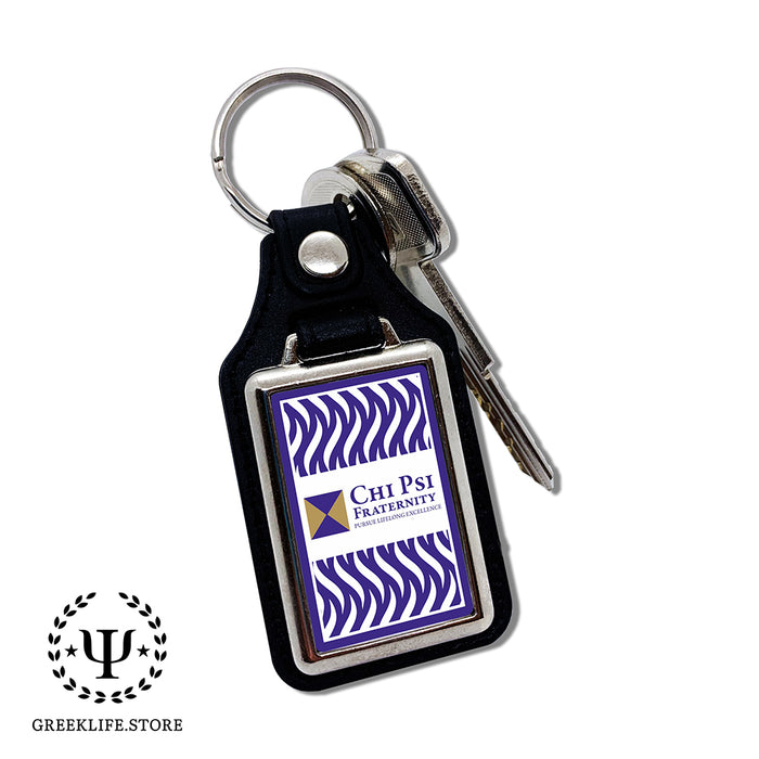 Chi Psi Keychain Rectangular