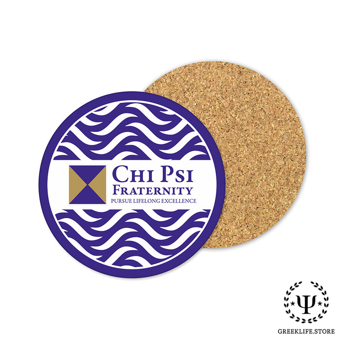 Chi Psi Beverage coaster round (Set of 4)